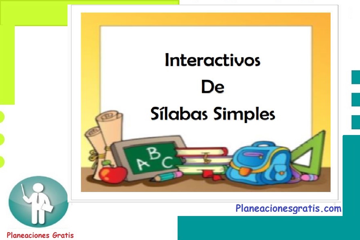 Fabuloso Material Silabas Interactivas Simples PDF DIPLOMAS GAFETES Y